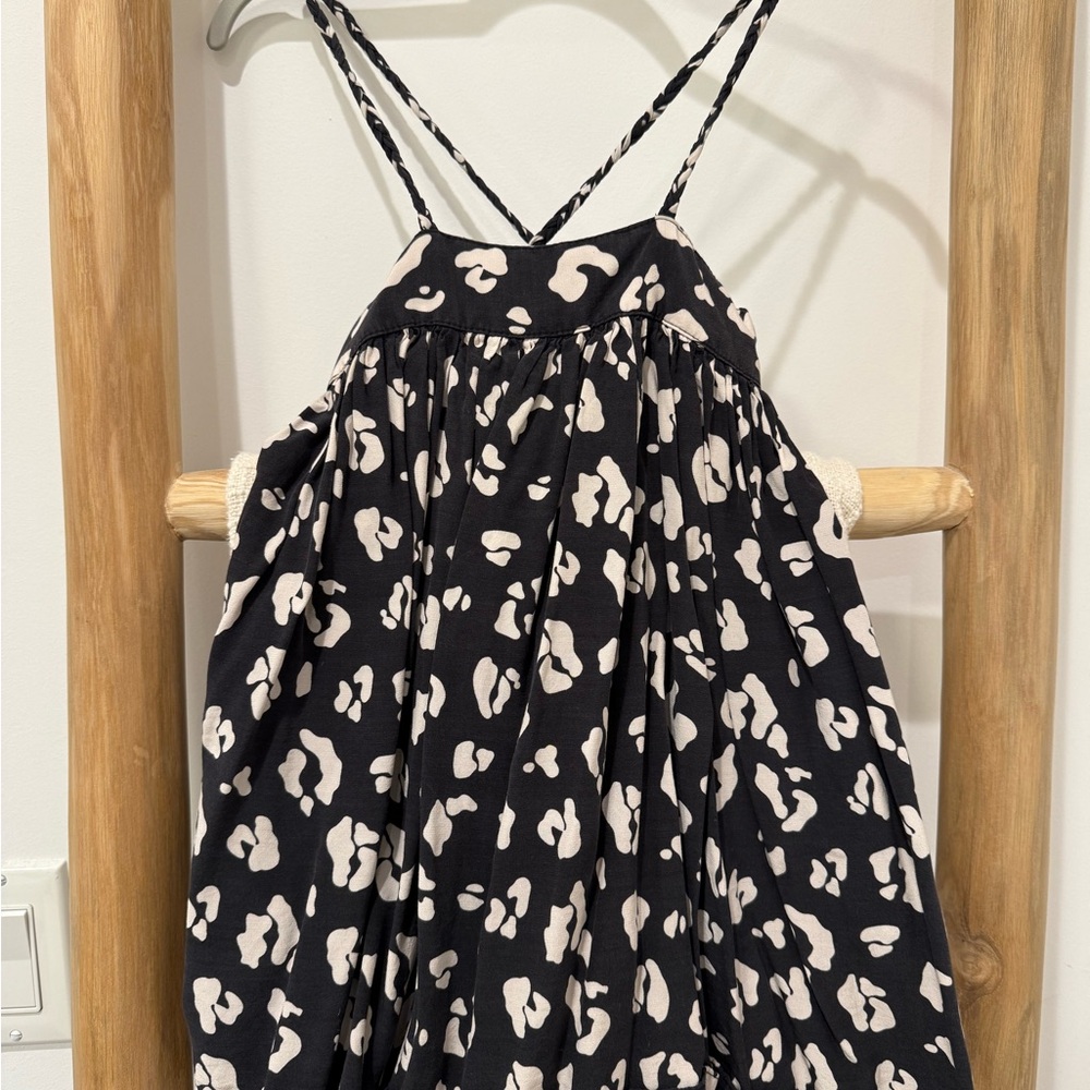 Black and White Spaghetti Strap Dress